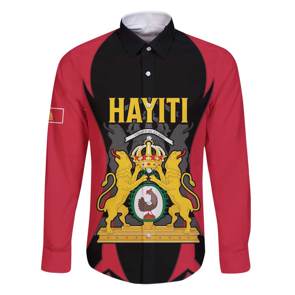 Personalised Empire dHayiti 1804–1806 Family Matching Long Sleeve Bodycon Dress and Hawaiian Shirt Coat Of Arms Flag Style