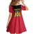 Personalised Empire dHayiti 1804–1806 Family Matching Off The Shoulder Long Sleeve Dress and Hawaiian Shirt Coat Of Arms Flag Style