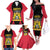 Personalised Empire dHayiti 1804–1806 Family Matching Off The Shoulder Long Sleeve Dress and Hawaiian Shirt Coat Of Arms Flag Style