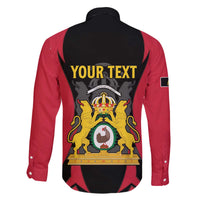 Personalised Empire dHayiti 1804–1806 Family Matching Off The Shoulder Long Sleeve Dress and Hawaiian Shirt Coat Of Arms Flag Style