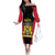 Personalised Empire dHayiti 1804–1806 Family Matching Off The Shoulder Long Sleeve Dress and Hawaiian Shirt Coat Of Arms Flag Style