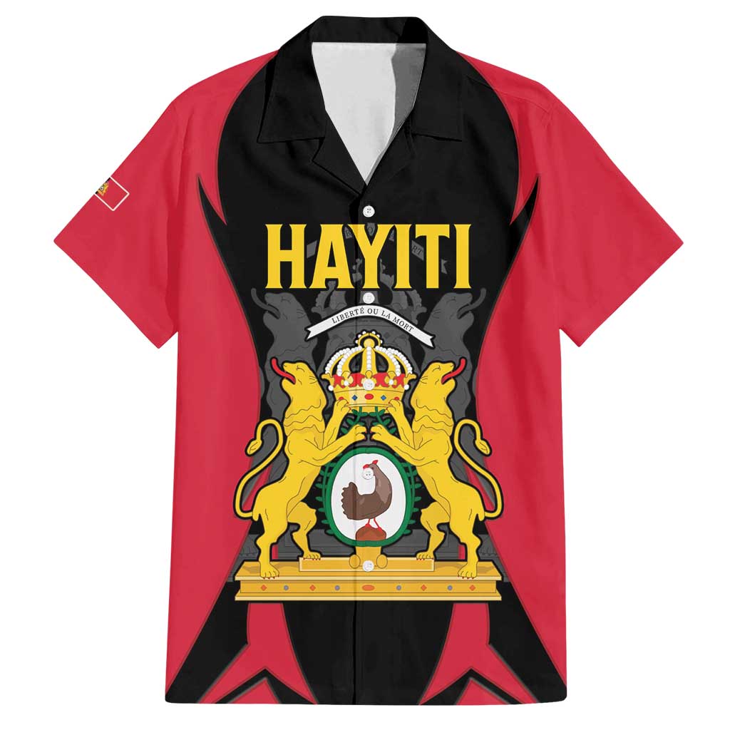 Personalised Empire dHayiti 1804–1806 Family Matching Off Shoulder Maxi Dress and Hawaiian Shirt Coat Of Arms Flag Style