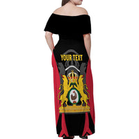 Personalised Empire dHayiti 1804–1806 Family Matching Off Shoulder Maxi Dress and Hawaiian Shirt Coat Of Arms Flag Style