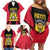 Personalised Empire dHayiti 1804–1806 Family Matching Off Shoulder Short Dress and Hawaiian Shirt Coat Of Arms Flag Style