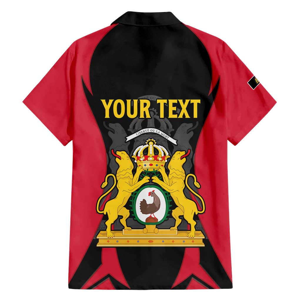 Personalised Empire dHayiti 1804–1806 Family Matching Short Sleeve Bodycon Dress and Hawaiian Shirt Coat Of Arms Flag Style