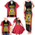 Personalised Empire dHayiti 1804–1806 Family Matching Tank Maxi Dress and Hawaiian Shirt Coat Of Arms Flag Style