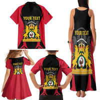 Personalised Empire dHayiti 1804–1806 Family Matching Tank Maxi Dress and Hawaiian Shirt Coat Of Arms Flag Style