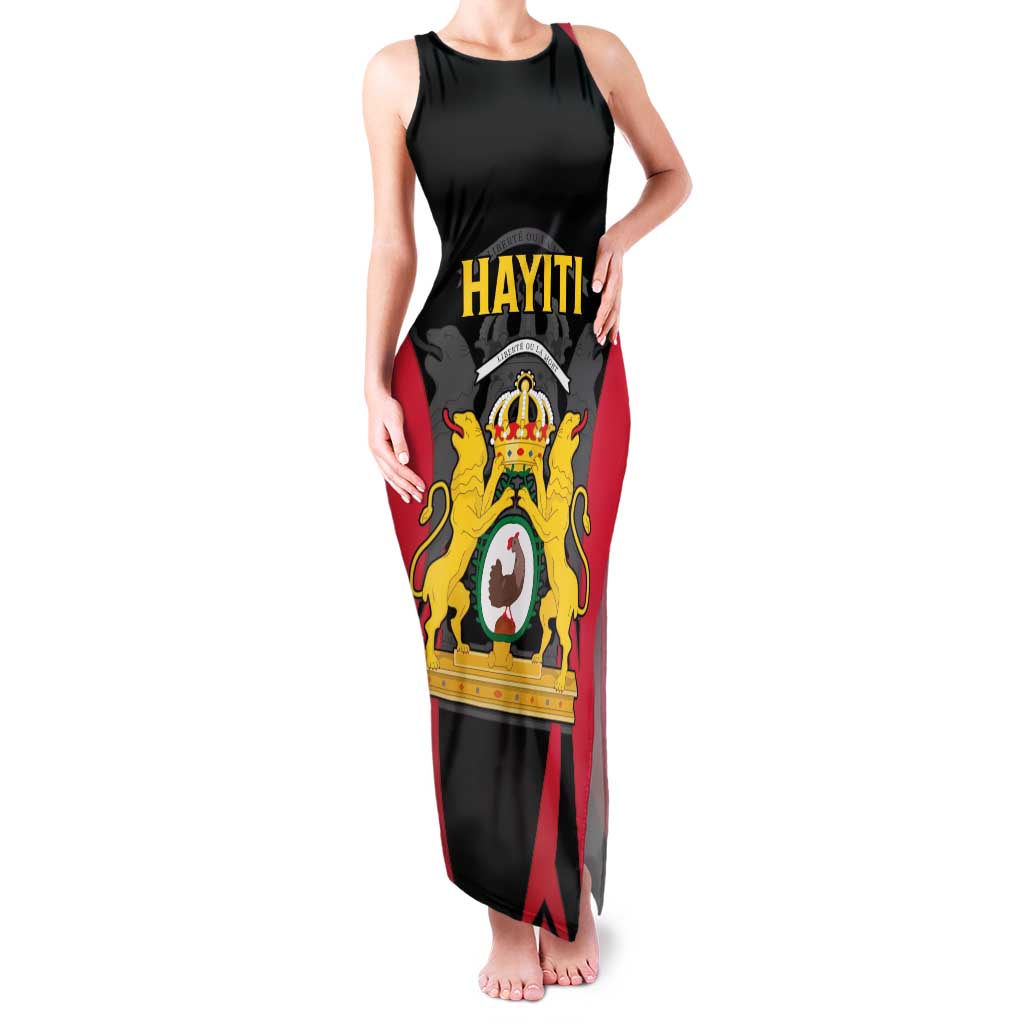 Personalised Empire dHayiti 1804–1806 Family Matching Tank Maxi Dress and Hawaiian Shirt Coat Of Arms Flag Style