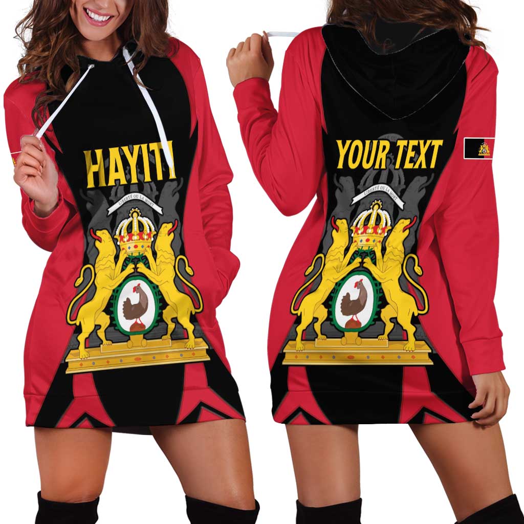 Personalised Empire dHayiti 1804–1806 Hoodie Dress Coat Of Arms Flag Style