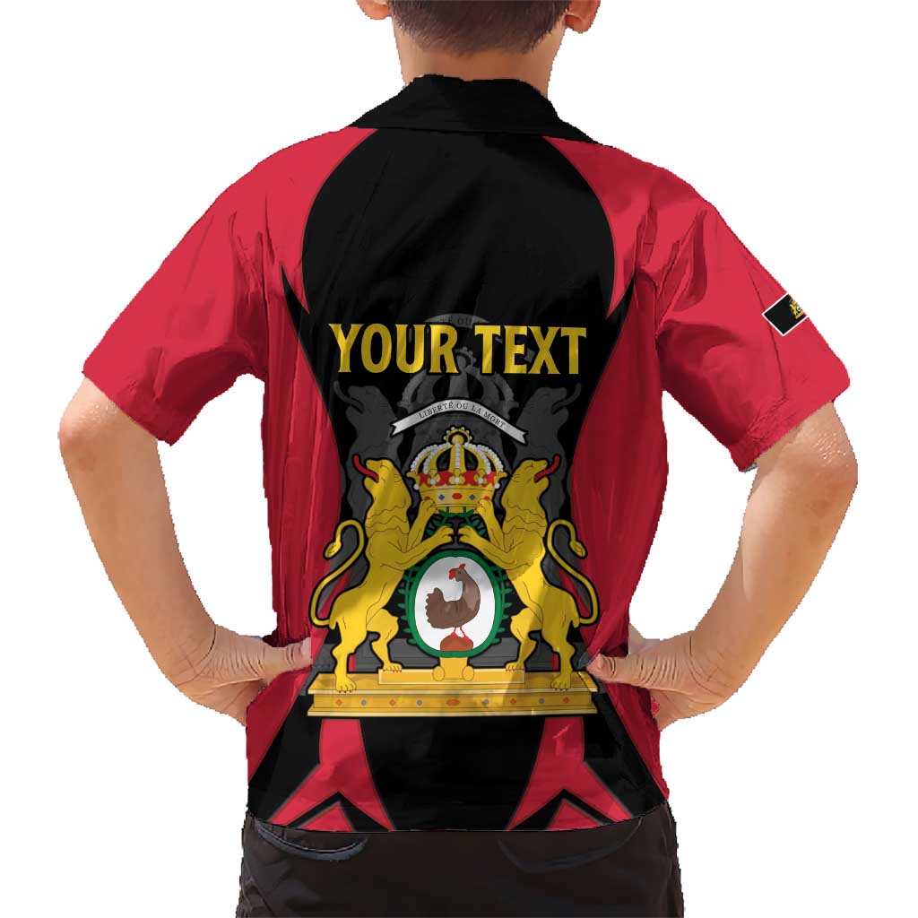Personalised Empire dHayiti 1804–1806 Kid Hawaiian Shirt Coat Of Arms Flag Style
