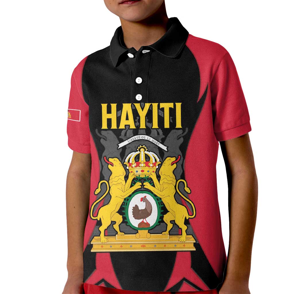 Personalised Empire dHayiti 1804–1806 Kid Polo Shirt Coat Of Arms Flag Style
