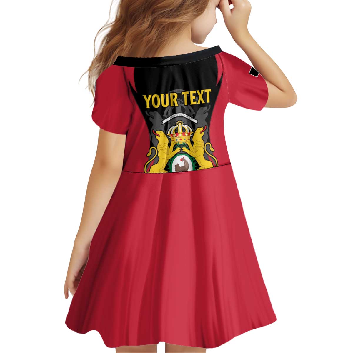 Personalised Empire dHayiti 1804–1806 Kid Short Sleeve Dress Coat Of Arms Flag Style