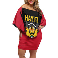 Personalised Empire dHayiti 1804–1806 Off Shoulder Short Dress Coat Of Arms Flag Style