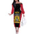 Personalised Empire dHayiti 1804–1806 Off The Shoulder Long Sleeve Dress Coat Of Arms Flag Style