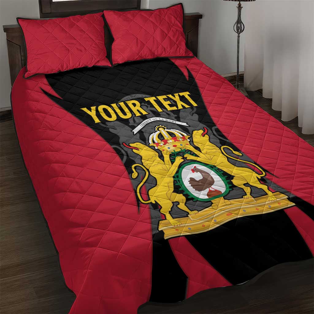 Personalised Empire dHayiti 1804–1806 Quilt Bed Set Coat Of Arms Flag Style