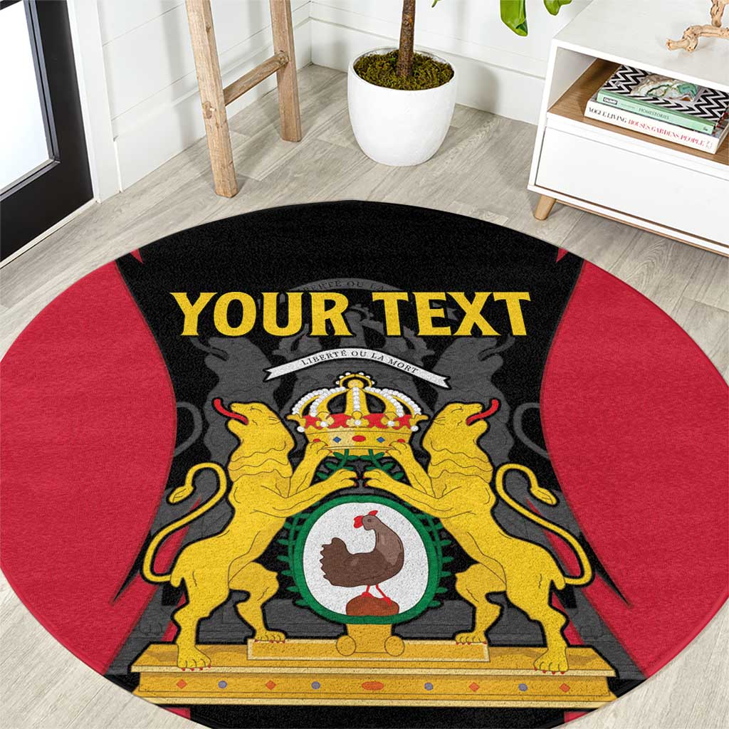 Personalised Empire dHayiti 1804–1806 Round Carpet Coat Of Arms Flag Style