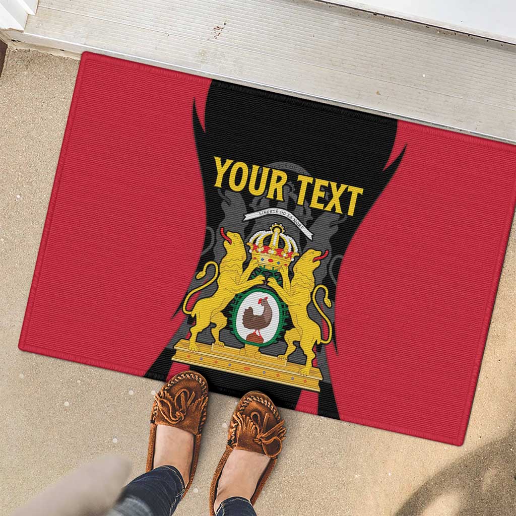 Personalised Empire dHayiti 1804–1806 Rubber Doormat Coat Of Arms Flag Style