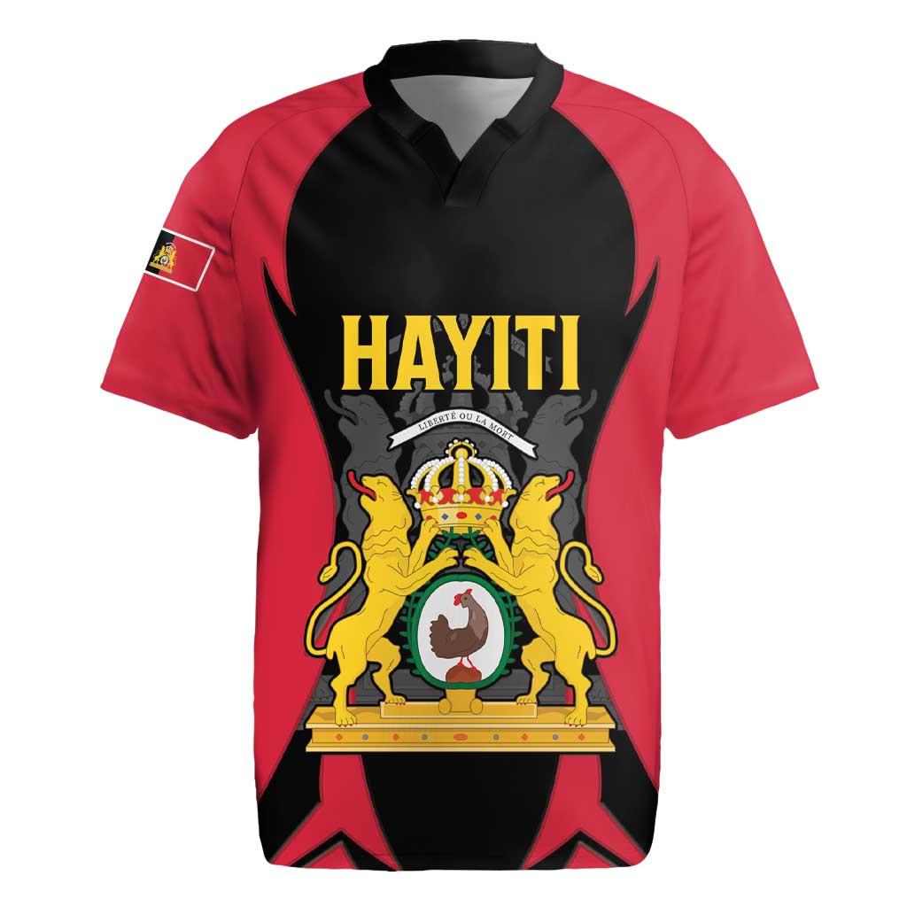 Personalised Empire dHayiti 1804–1806 Rugby Jersey Coat Of Arms Flag Style