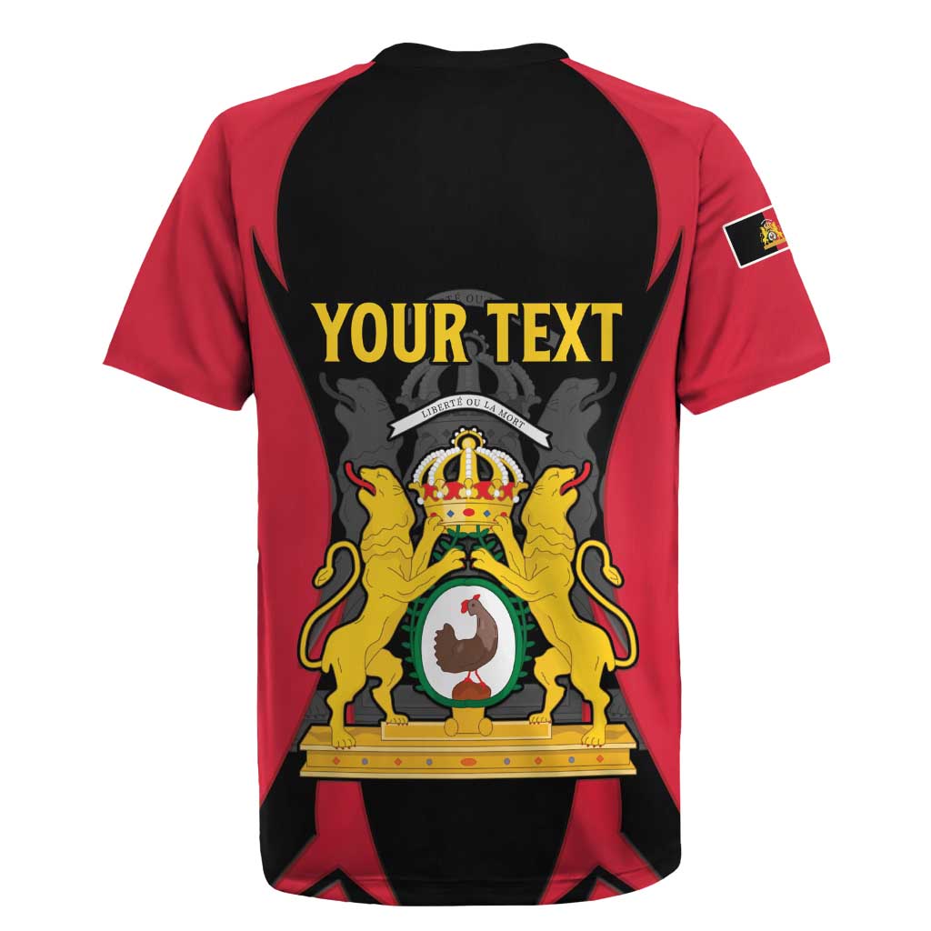 Personalised Empire dHayiti 1804–1806 Rugby Jersey Coat Of Arms Flag Style