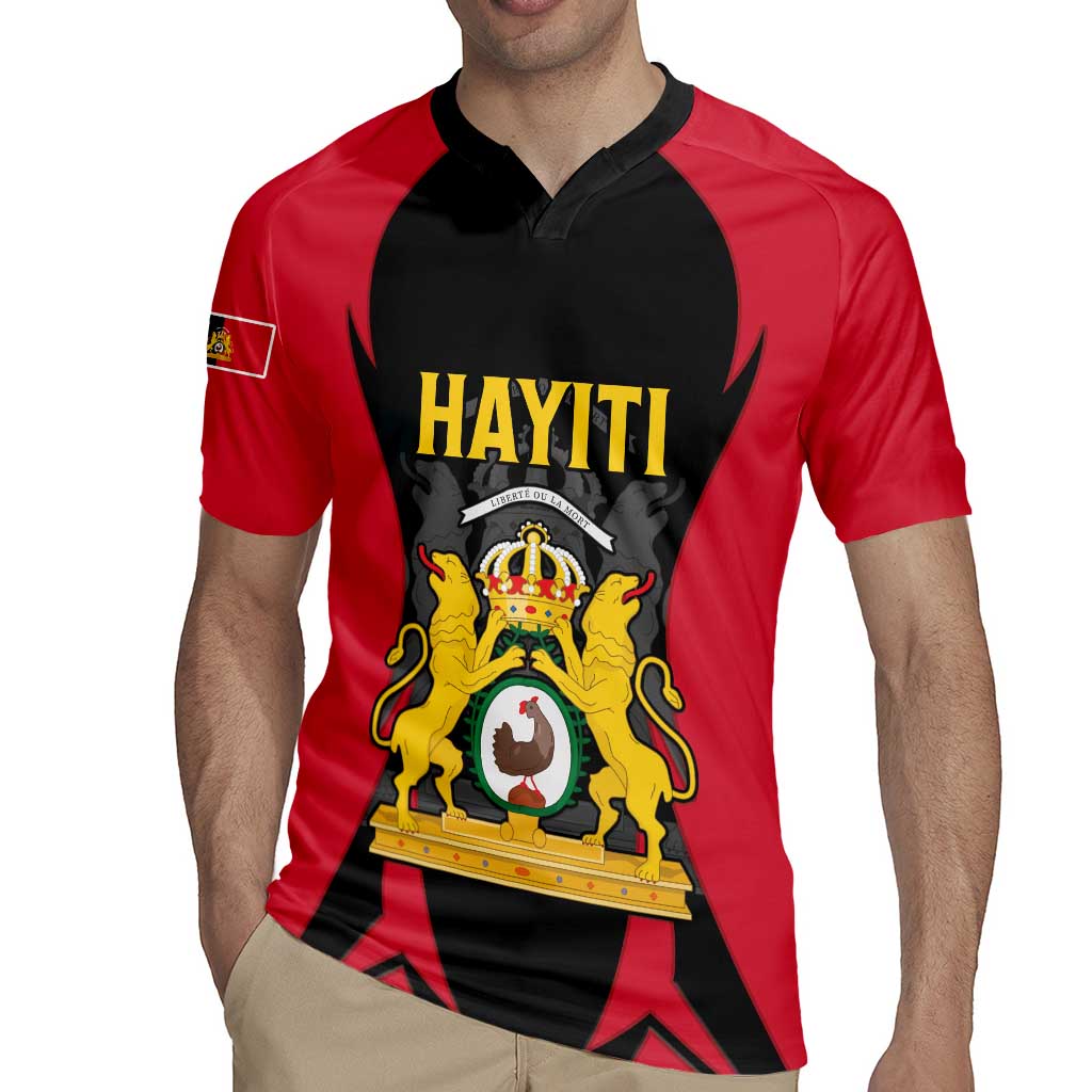 Personalised Empire dHayiti 1804–1806 Rugby Jersey Coat Of Arms Flag Style
