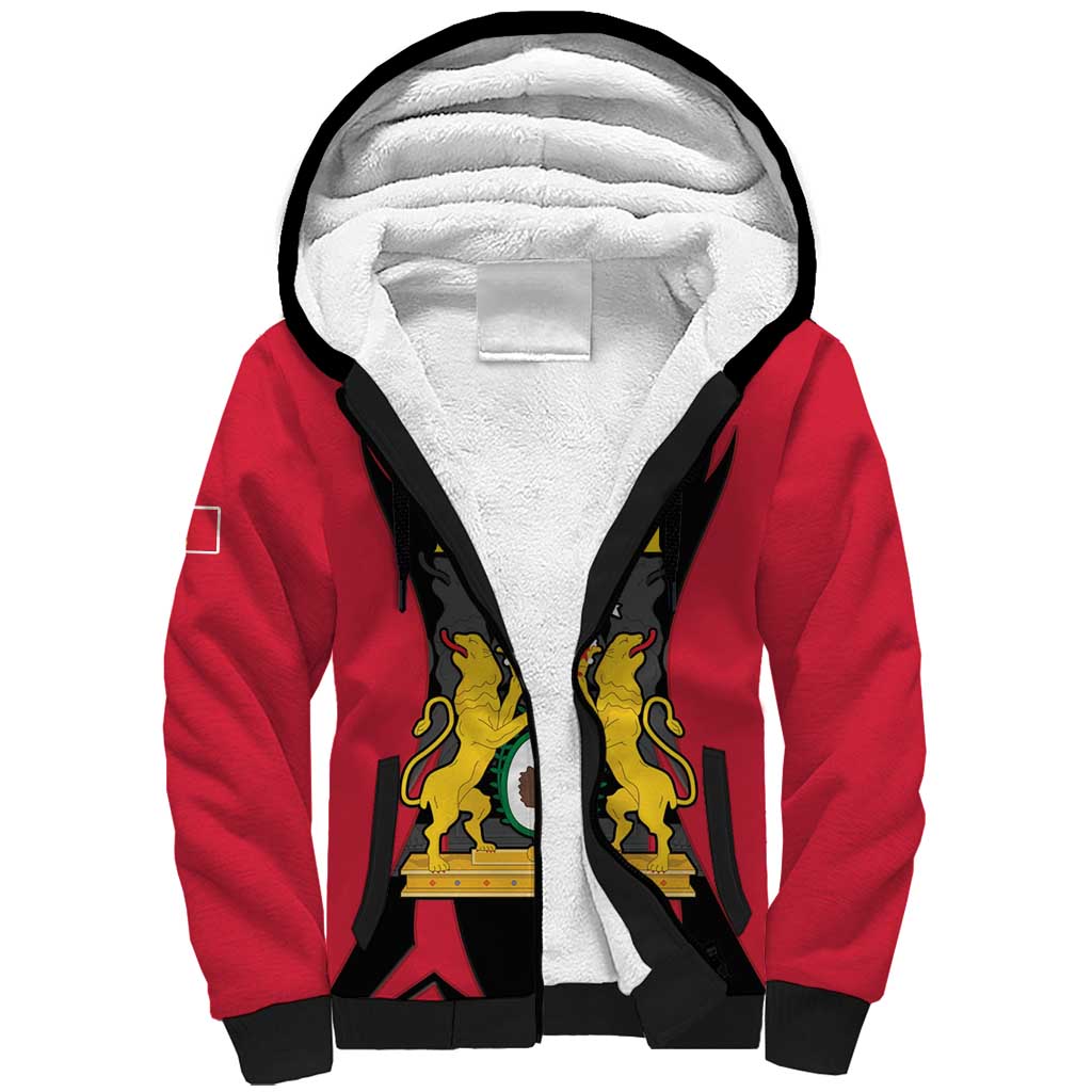 Personalised Empire dHayiti 1804–1806 Sherpa Hoodie Coat Of Arms Flag Style