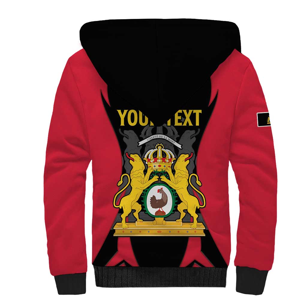 Personalised Empire dHayiti 1804–1806 Sherpa Hoodie Coat Of Arms Flag Style