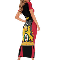 Personalised Empire dHayiti 1804–1806 Short Sleeve Bodycon Dress Coat Of Arms Flag Style