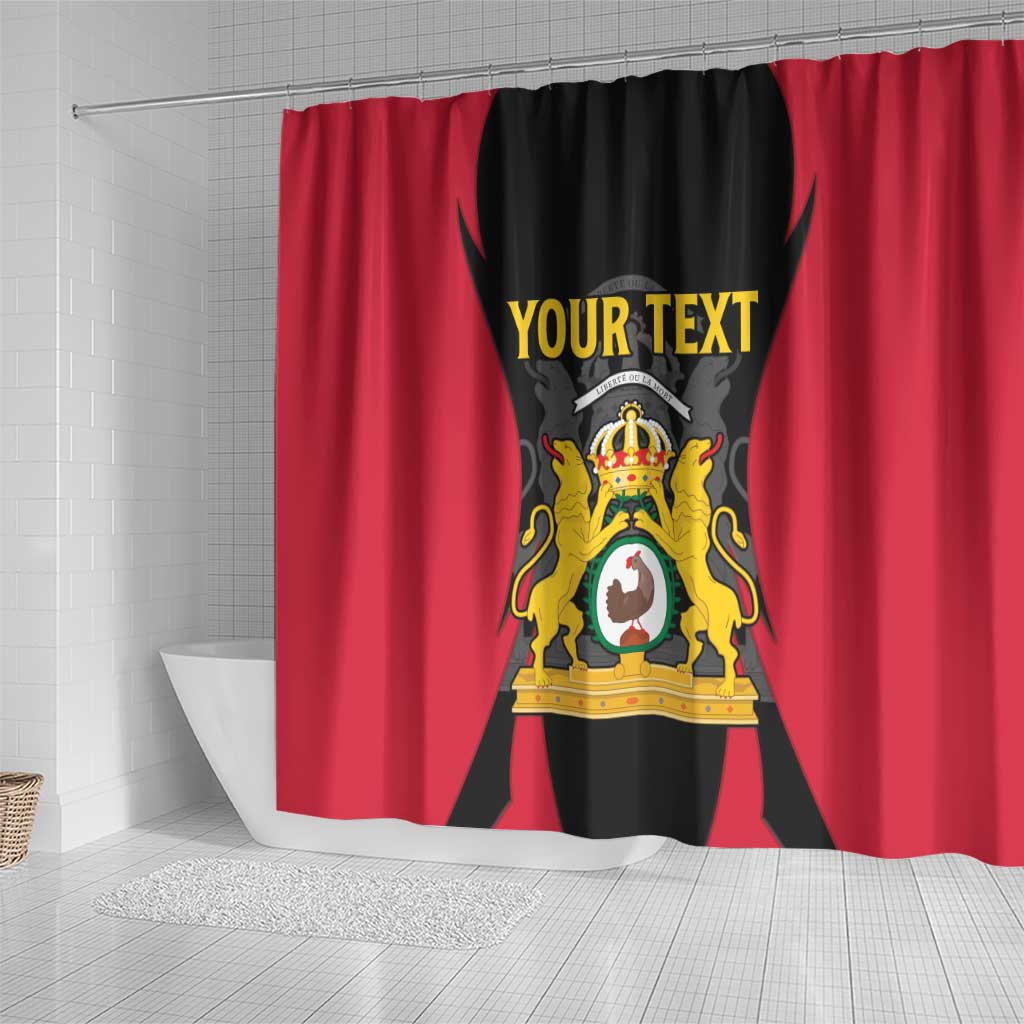 Personalised Empire dHayiti 1804–1806 Shower Curtain Coat Of Arms Flag Style