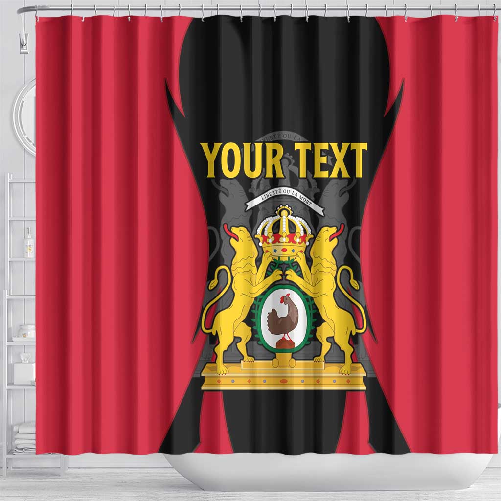 Personalised Empire dHayiti 1804–1806 Shower Curtain Coat Of Arms Flag Style