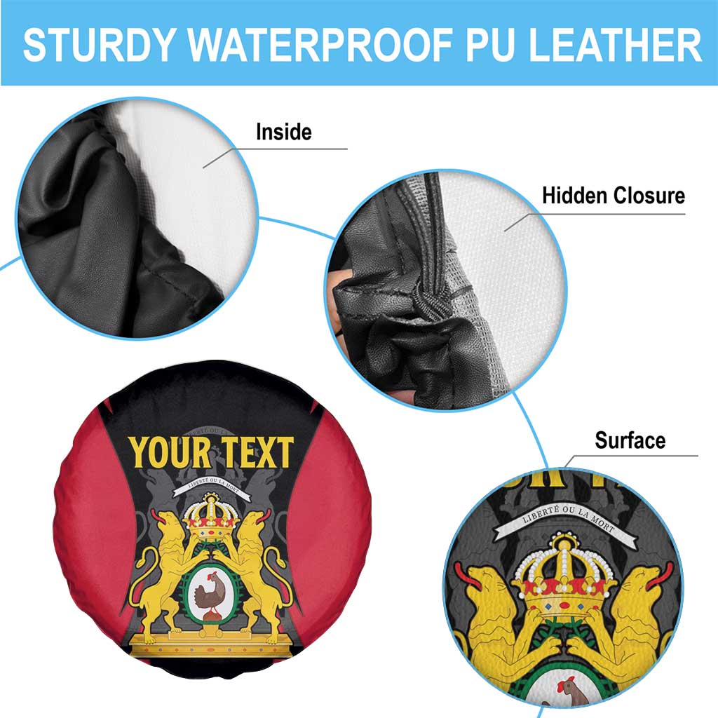 Personalised Empire dHayiti 1804–1806 Spare Tire Cover Coat Of Arms Flag Style
