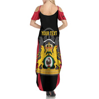 Personalised Empire dHayiti 1804–1806 Summer Maxi Dress Coat Of Arms Flag Style