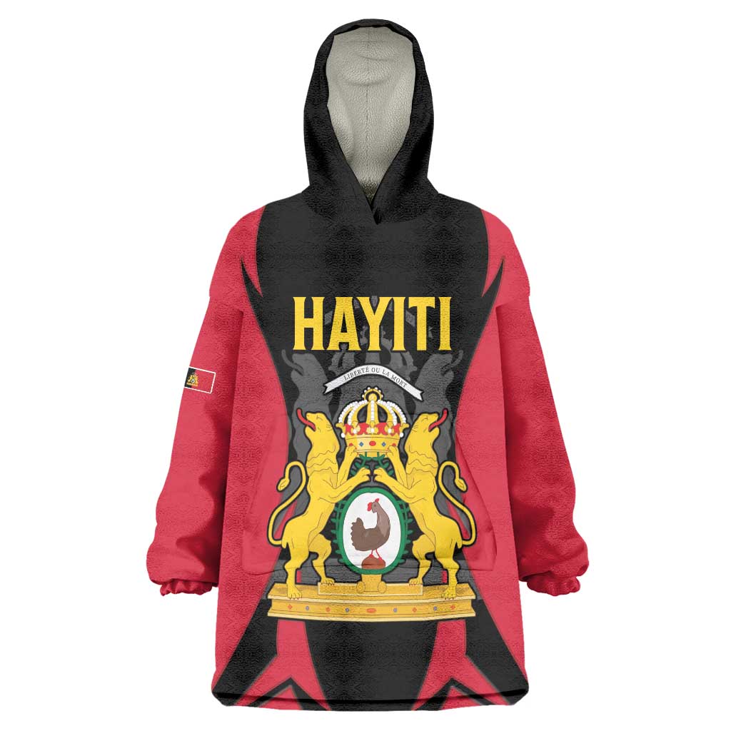 Personalised Empire dHayiti 1804–1806 Wearable Blanket Hoodie Coat Of Arms Flag Style