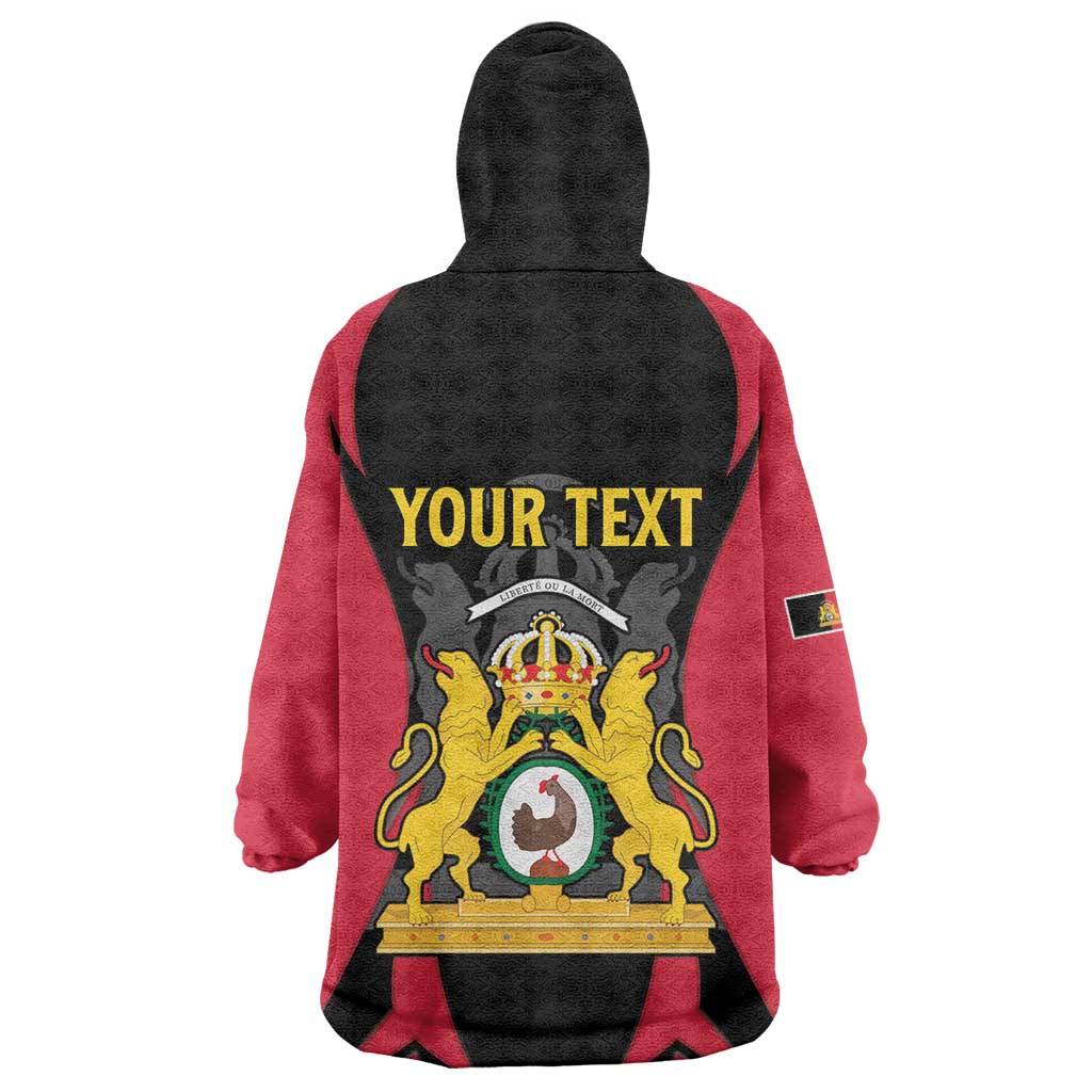 Personalised Empire dHayiti 1804–1806 Wearable Blanket Hoodie Coat Of Arms Flag Style