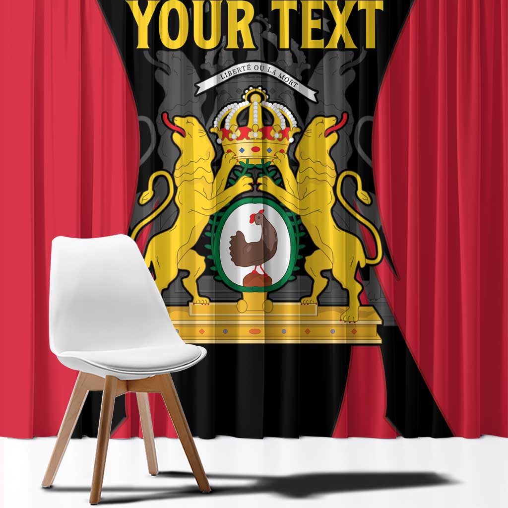 Personalised Empire dHayiti 1804–1806 Window Curtain Coat Of Arms Flag Style