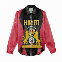 Personalised Empire dHayiti 1804–1806 Women Casual Shirt Coat Of Arms Flag Style