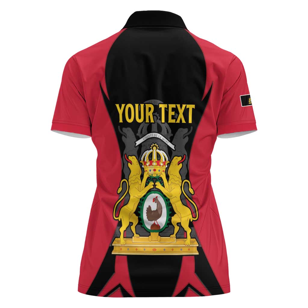 Personalised Empire dHayiti 1804–1806 Women Polo Shirt Coat Of Arms Flag Style