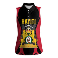 Personalised Empire dHayiti 1804–1806 Women Sleeveless Polo Shirt Coat Of Arms Flag Style