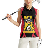 Personalised Empire dHayiti 1804–1806 Women Sleeveless Polo Shirt Coat Of Arms Flag Style