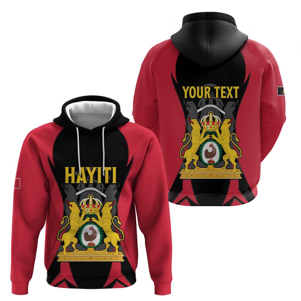 Personalised Empire dHayiti 1804–1806 Zip Hoodie Coat Of Arms Flag Style