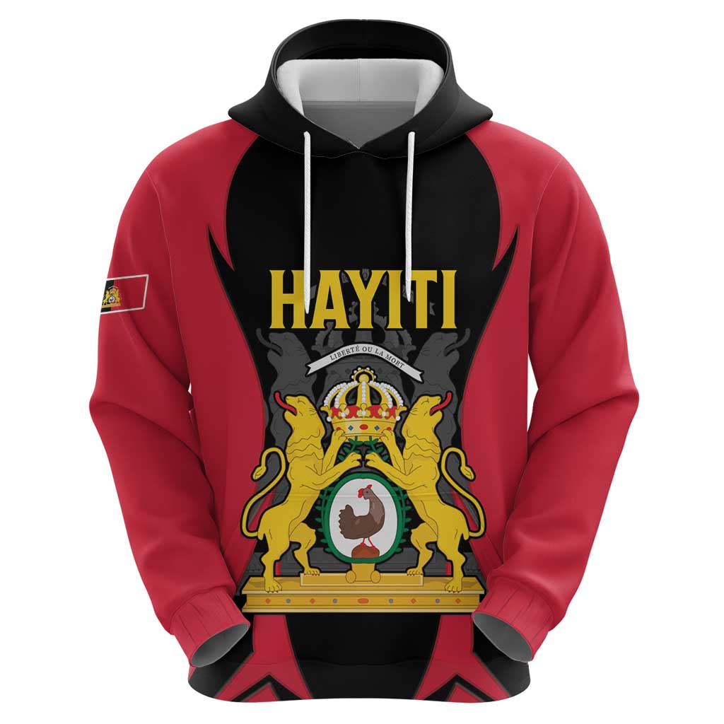 Personalised Empire dHayiti 1804–1806 Zip Hoodie Coat Of Arms Flag Style