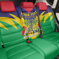 Personalised Mauritius Back Car Seat Cover Stella Clavisque Maris Indici