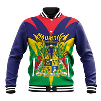 Personalised Mauritius Baseball Jacket Stella Clavisque Maris Indici
