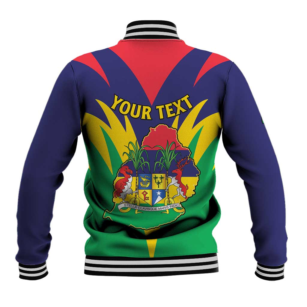 Personalised Mauritius Baseball Jacket Stella Clavisque Maris Indici