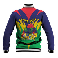 Personalised Mauritius Baseball Jacket Stella Clavisque Maris Indici