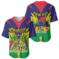 Personalised Mauritius Baseball Jersey Stella Clavisque Maris Indici