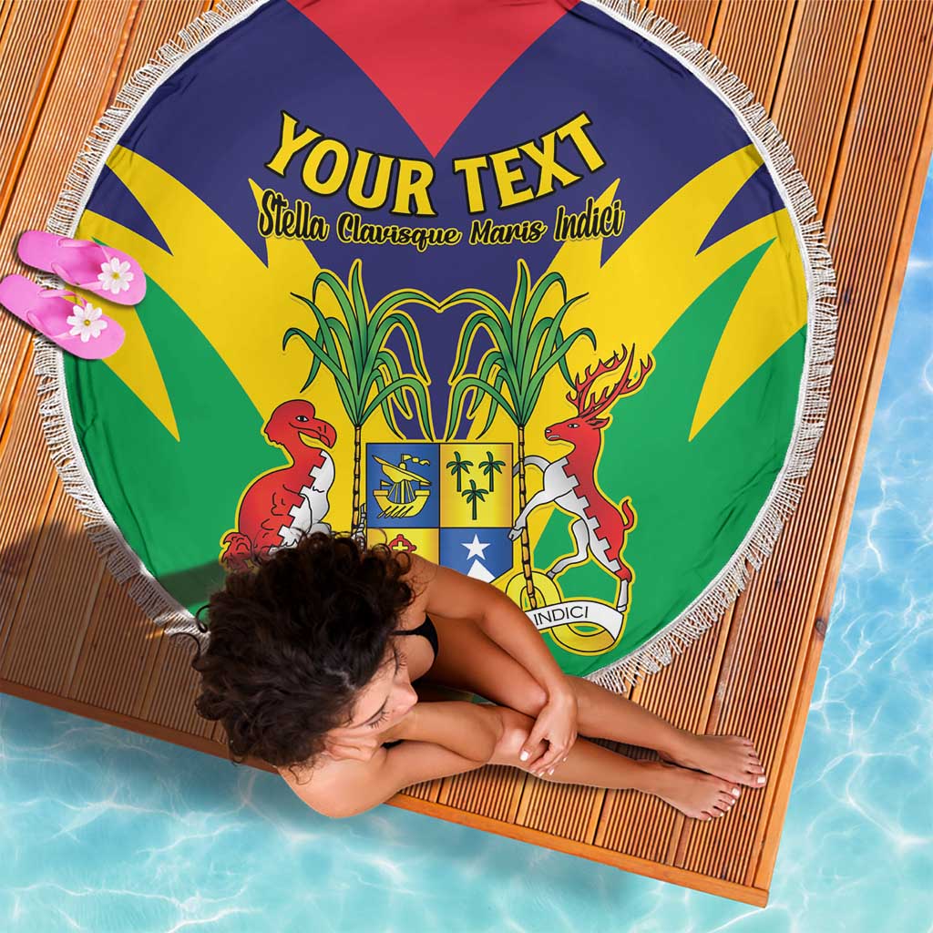 Personalised Mauritius Beach Blanket Stella Clavisque Maris Indici