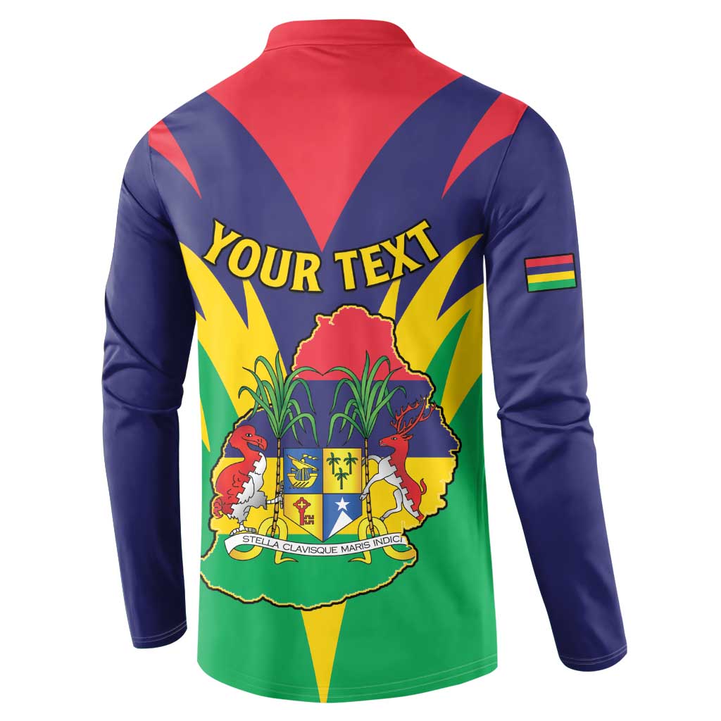 Personalised Mauritius Button Sweatshirt Stella Clavisque Maris Indici