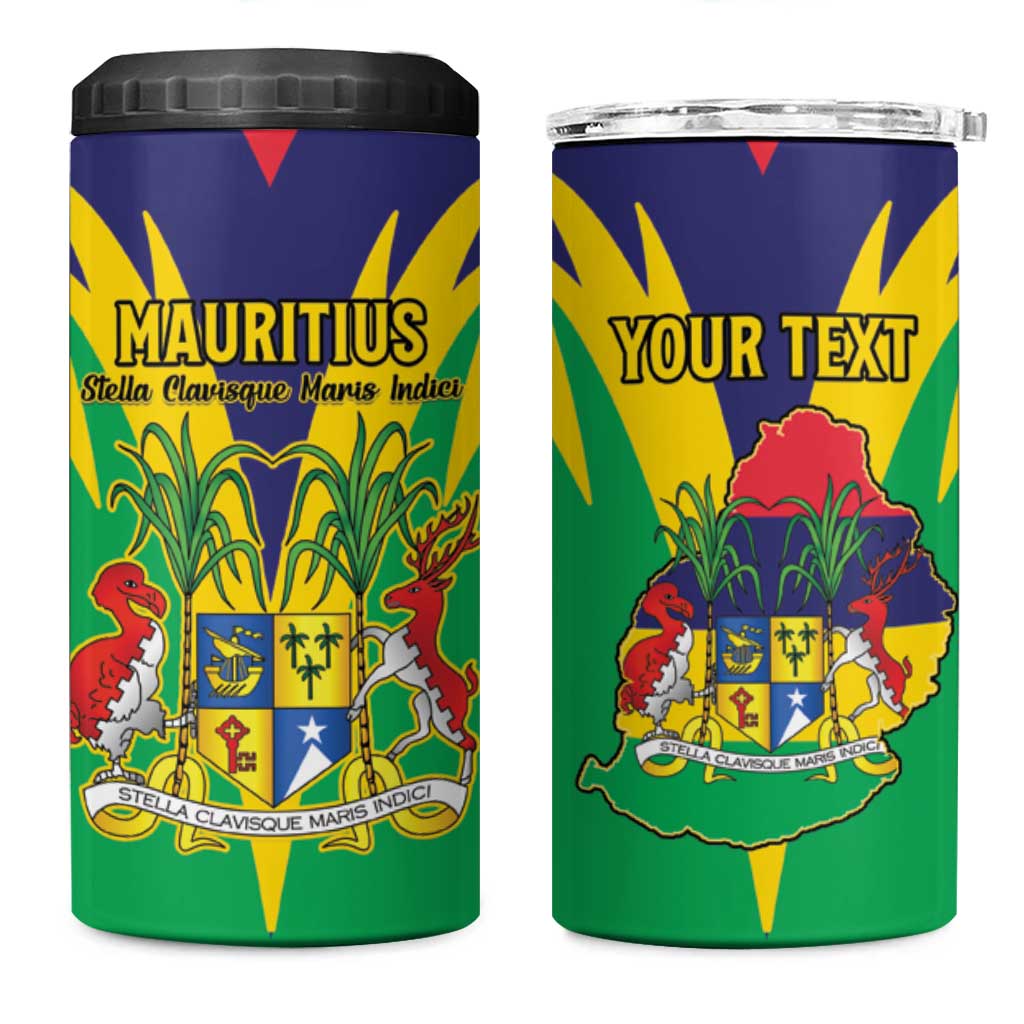 Personalised Mauritius 4 in 1 Can Cooler Tumbler Stella Clavisque Maris Indici