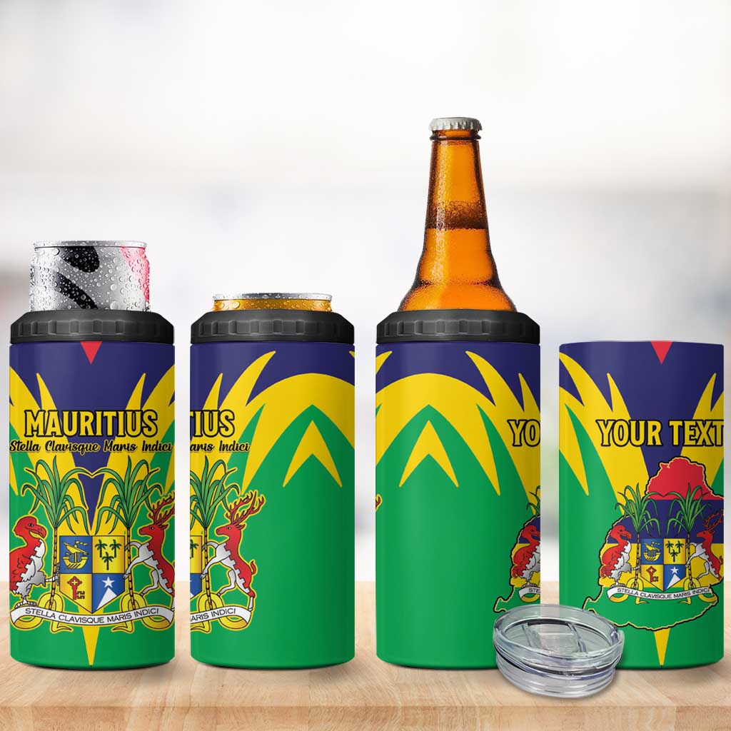 Personalised Mauritius 4 in 1 Can Cooler Tumbler Stella Clavisque Maris Indici