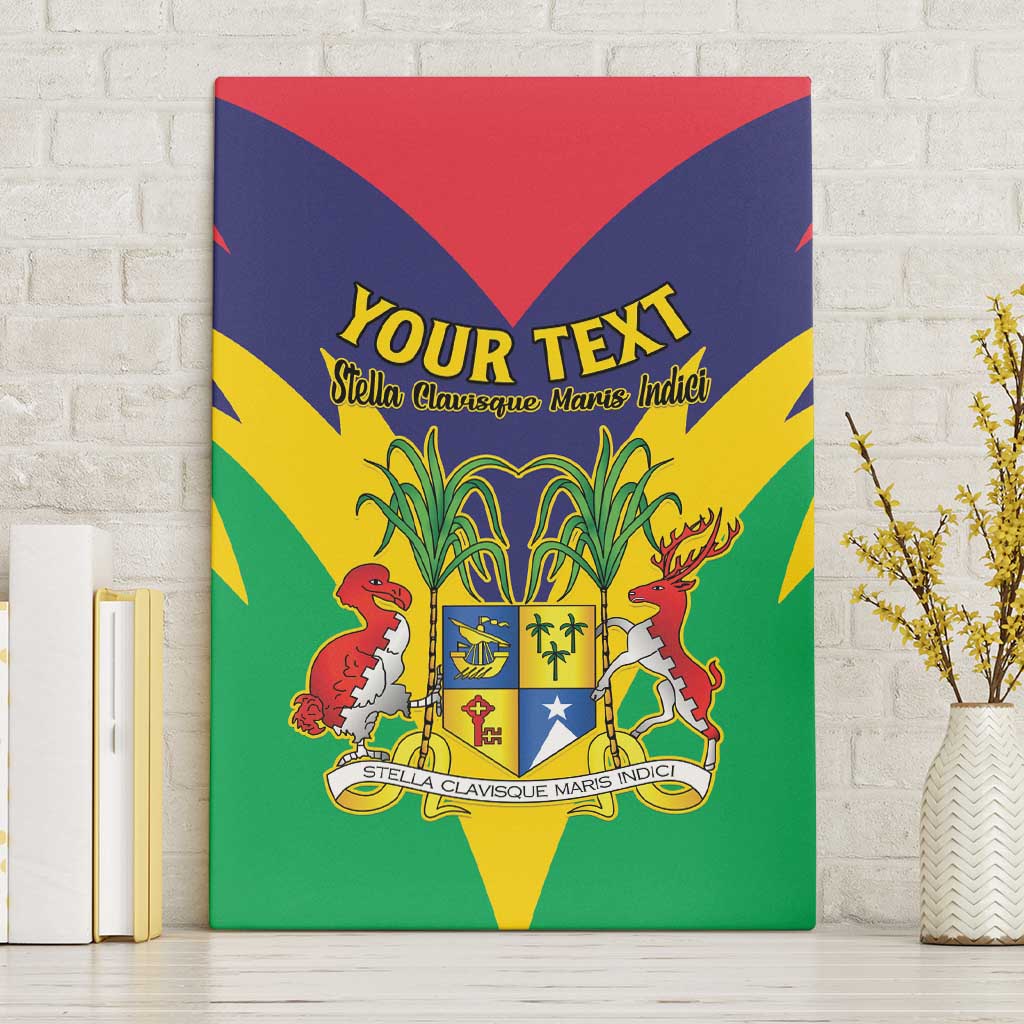 Personalised Mauritius Canvas Wall Art Stella Clavisque Maris Indici